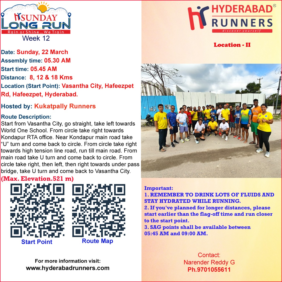 Sunday Long Run - Kukatpally