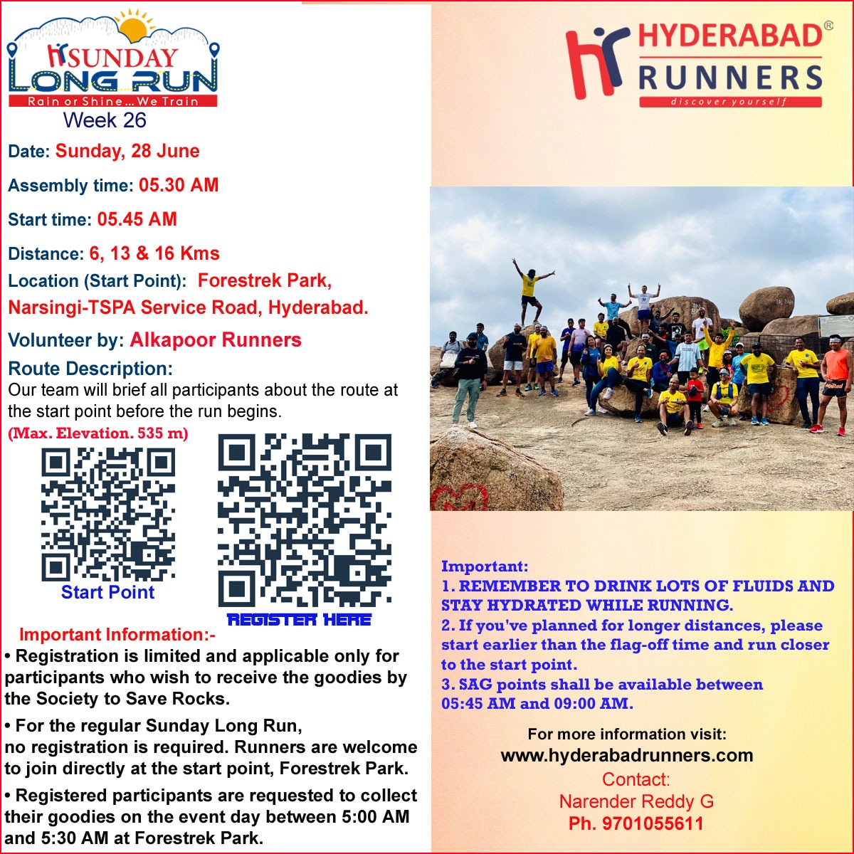 SLR - Run for The Rocks @ Forest Trek Park, Narsinghi.